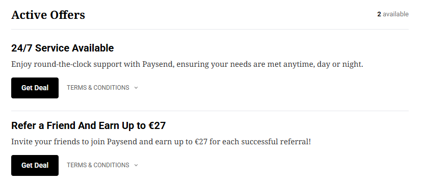 Irish Times Discount Codes active Paysend deals that are ready to claim