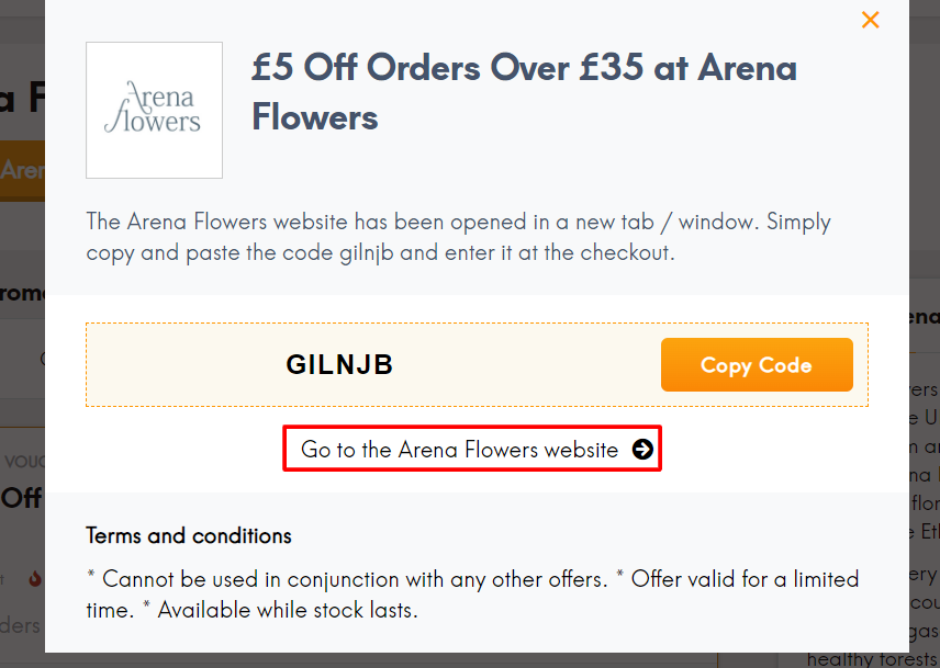 Arena Flowers Discount June 2024