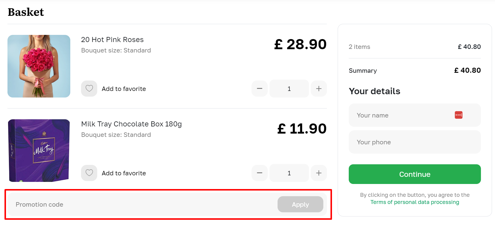 How do I use my MyFlowers promotion code?