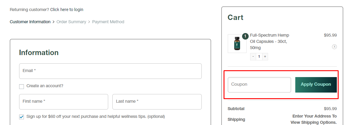 How do I use my Synchronicity coupon code?