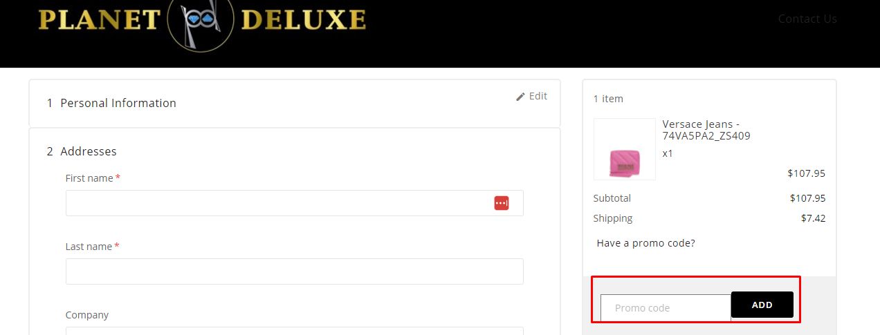 How do I use my Planet - Deluxe promo code?
