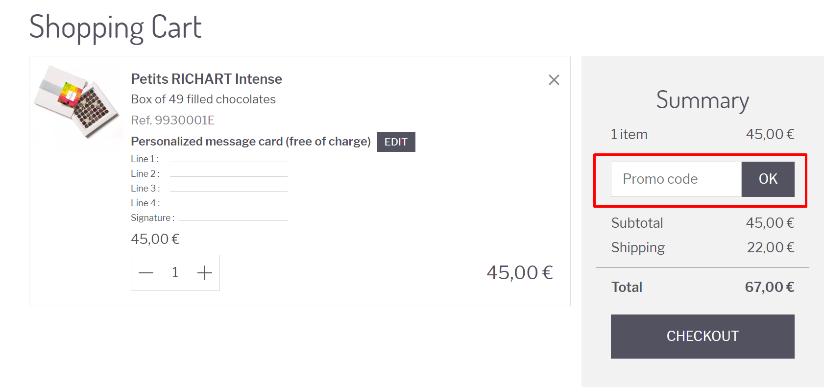 How do I use my RICHART promo code?