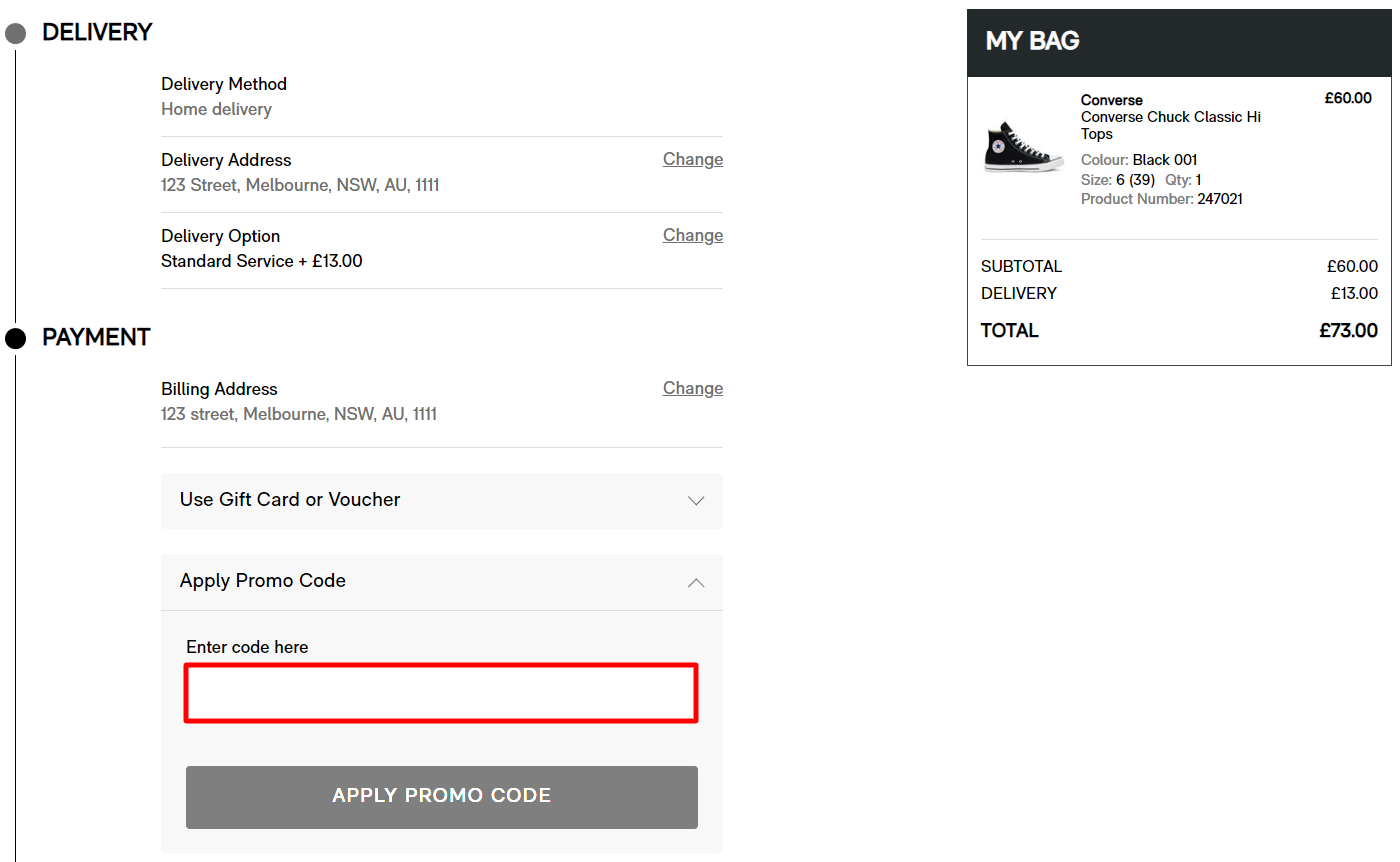 converse au promo code