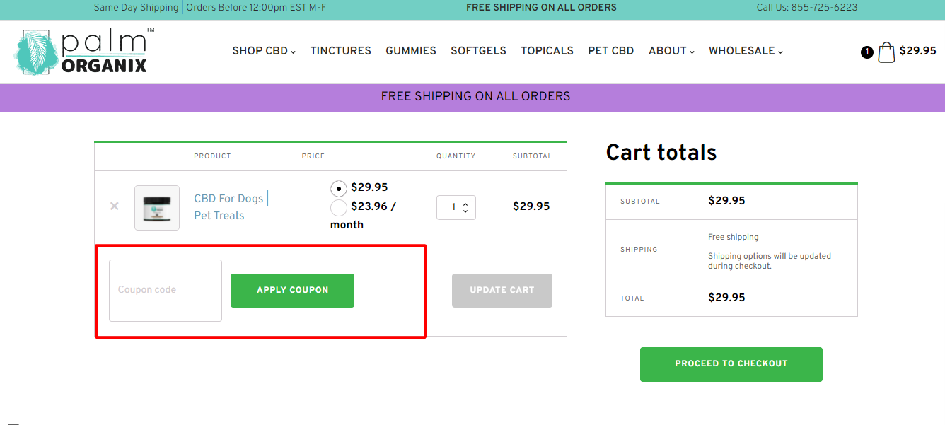 How Do I Use My palm ORGANIX Promo Code?