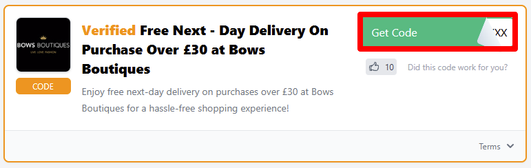Click to get your code