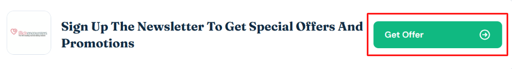 An Illicit Encounters offer with "Get Offer" in a red box