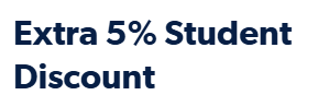 The Cosmetify student discount banner from their website.