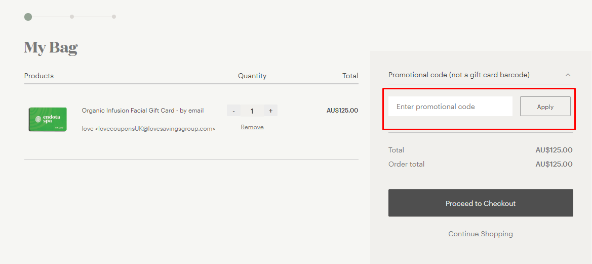 endota spa Coupon Codes for August 2024