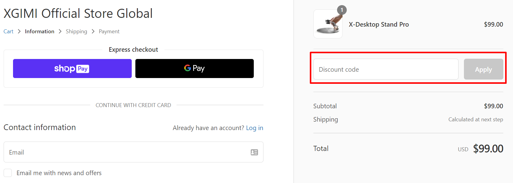 How do I use my XGIMI discount code?