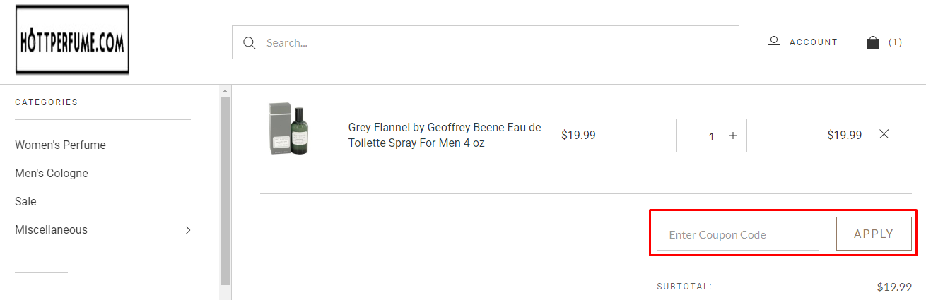 How do I use my HottPerfume coupon code?