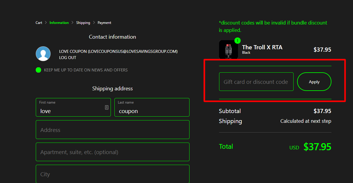How do I use my WOTOFO discount code?