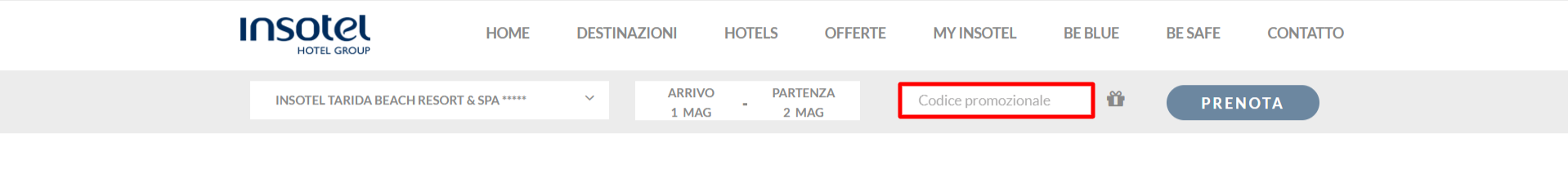 codice sconto Insotel Hotel Group che regala offerte ed abbassamenti di prezzo notevoli