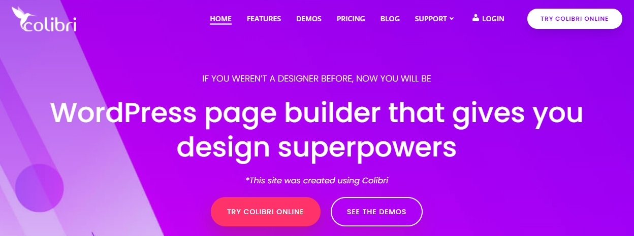 About Colibri Homepage