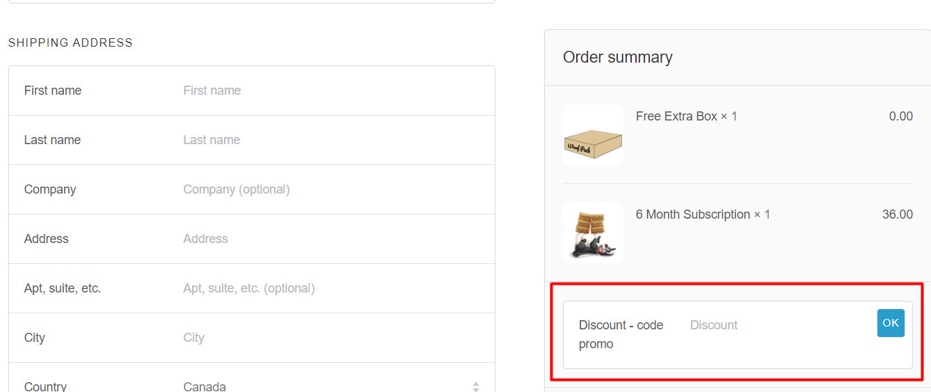 How do I use my Woof Pack discount code?