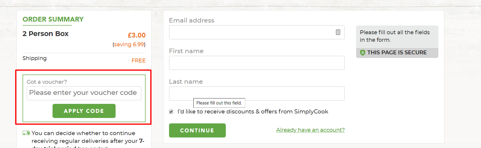 How do I use my discount code?