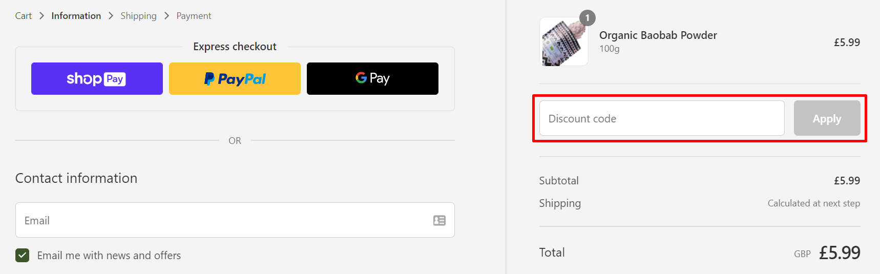 How do I use my Michero Yedu Wholefoods discount code?