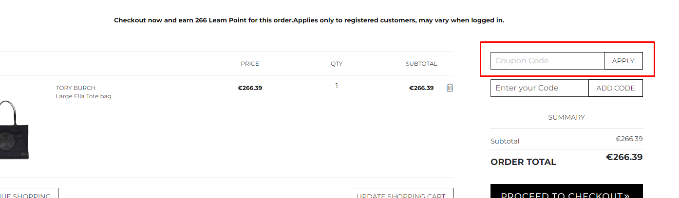 How do I use my Leam coupon code?