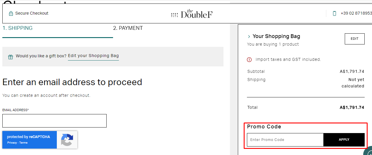 How do I use my TheDoubleF promo code?