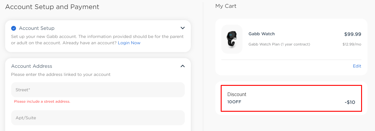 How do I use my Gabb Wireless discount code?