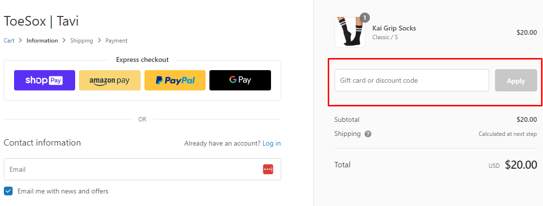 How do I use my TAVI discount code?