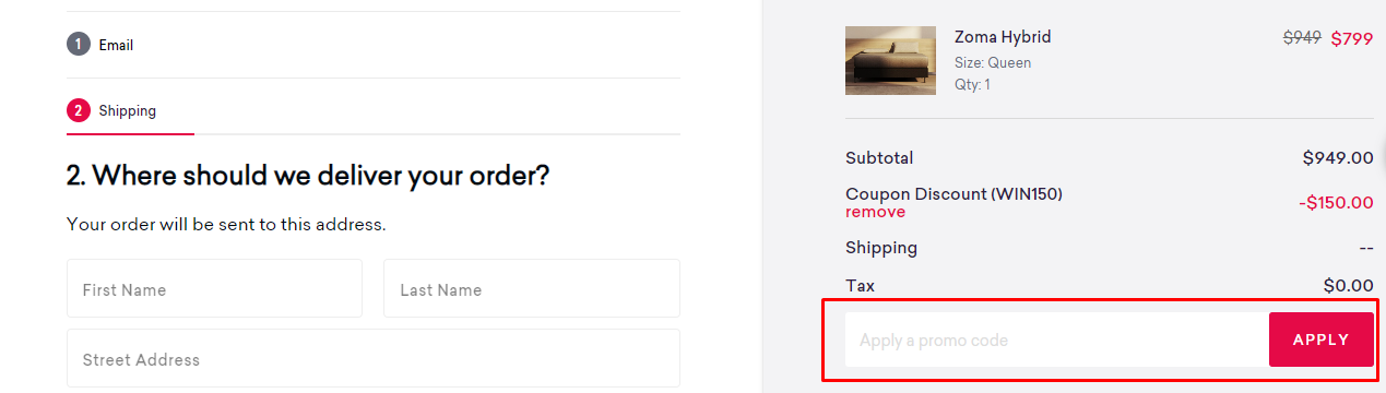 How do I use my Zoma promo code?
