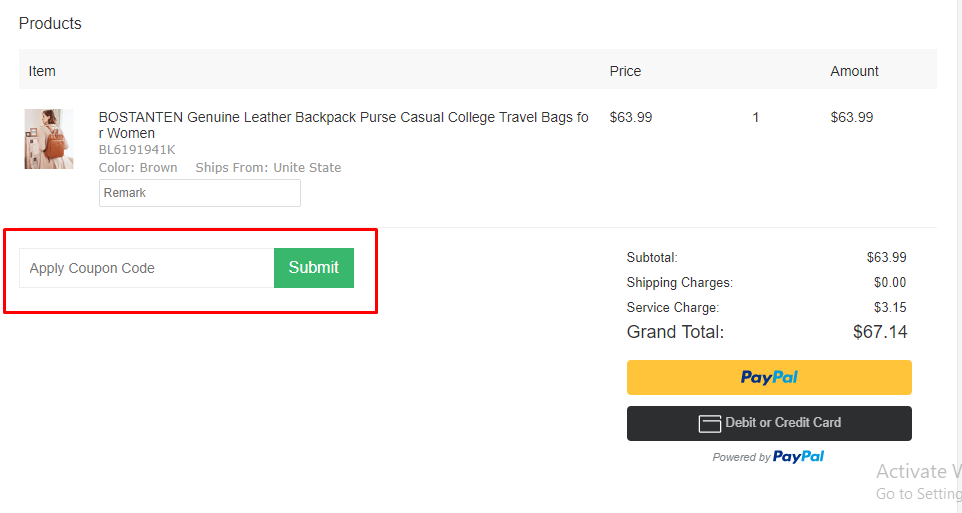 How do I use my Bostanten coupon code?