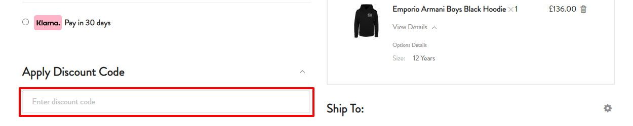 Discount Code