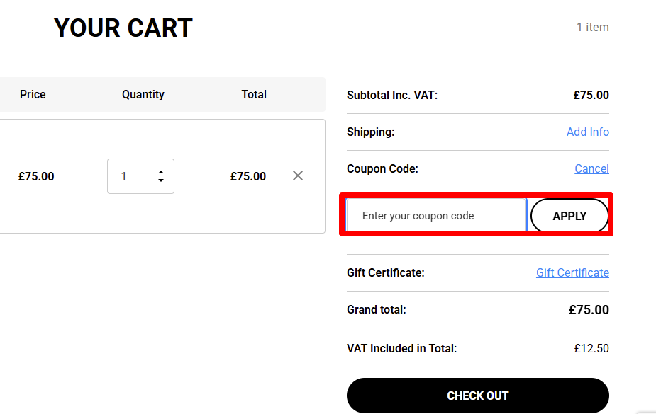 Paste your code to redeem your coupon