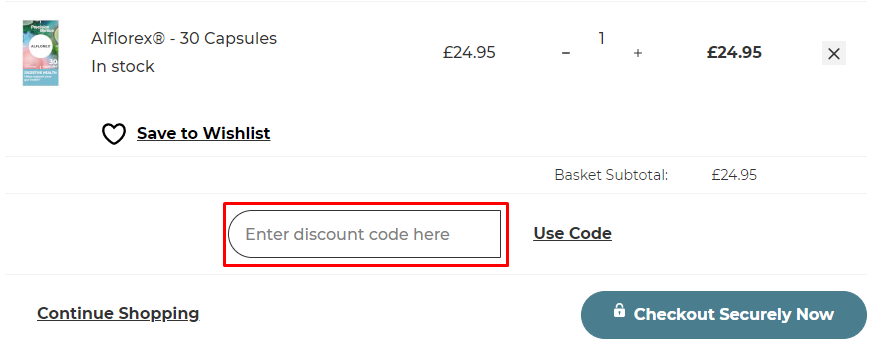 How do I use my PrecisionBiotics discount code?
