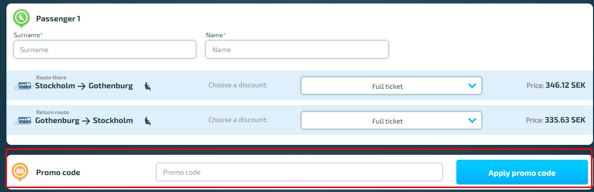 How do I use my InfoBus promo code?