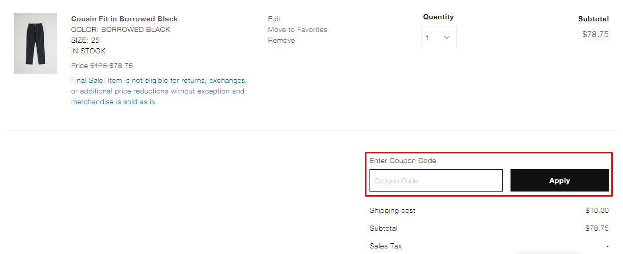 How do I use my Need Supply Co. coupon code?