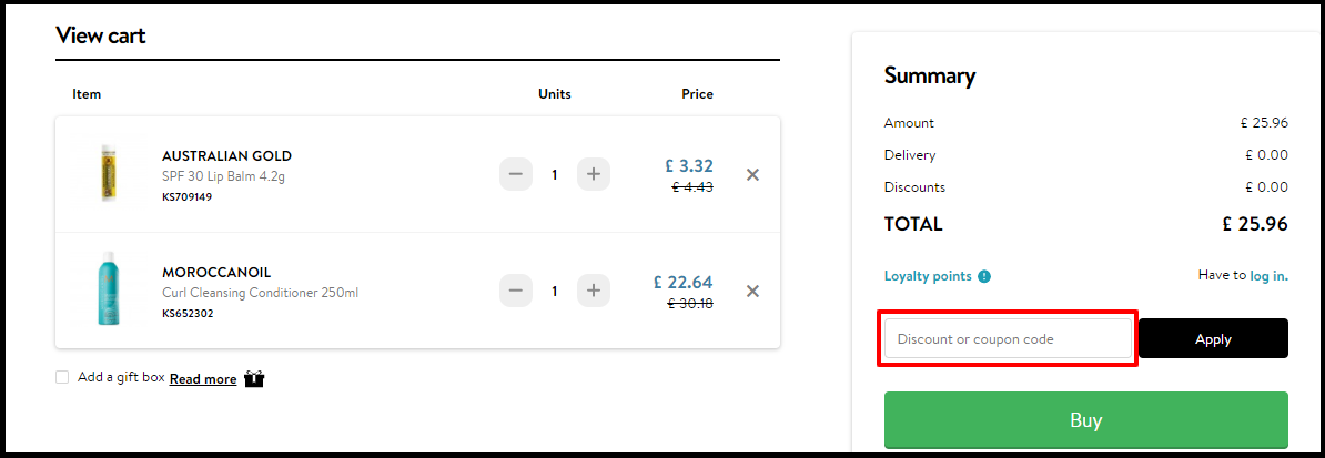 Discount Code