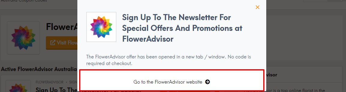 Flower advisor coup au
