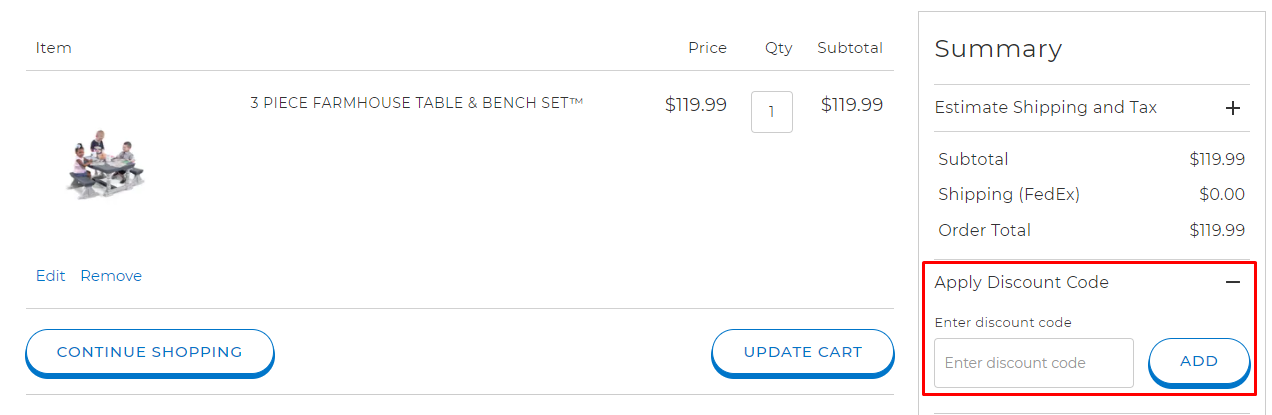 How do I use my Step2 discount code?