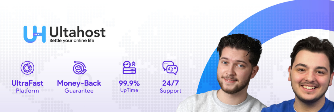 About UltaHost Homepage