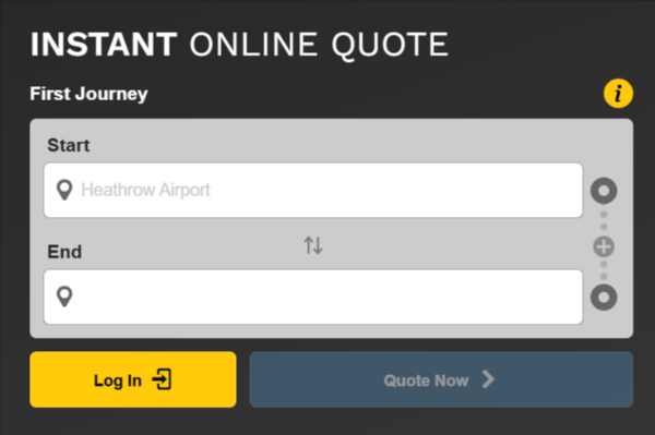 A web page showing where to book your journey online 