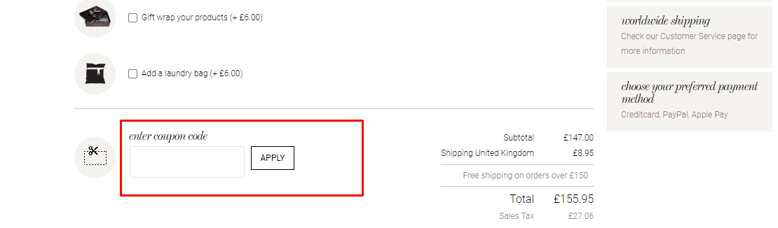 How do I use my Marlies Dekkers coupon code?