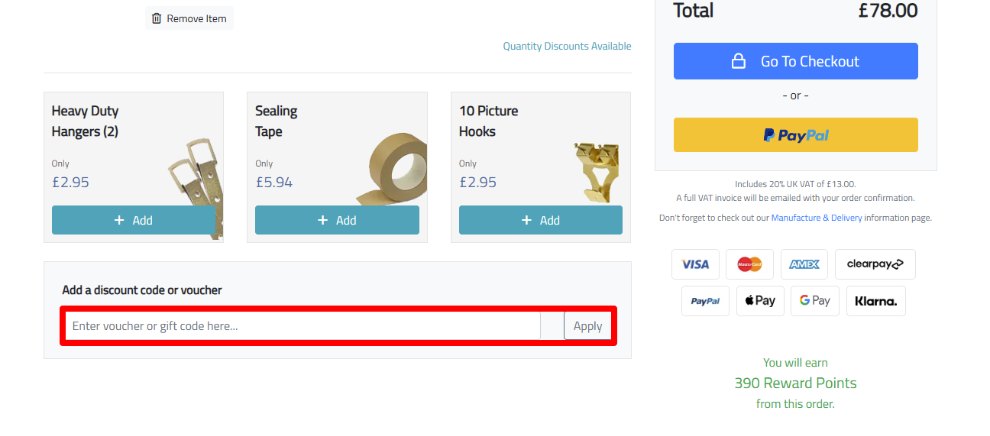 Paste your code in the red box to get your discount