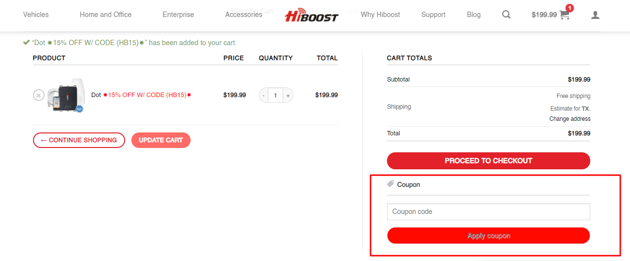 How do I use my HiBOOST coupon code?