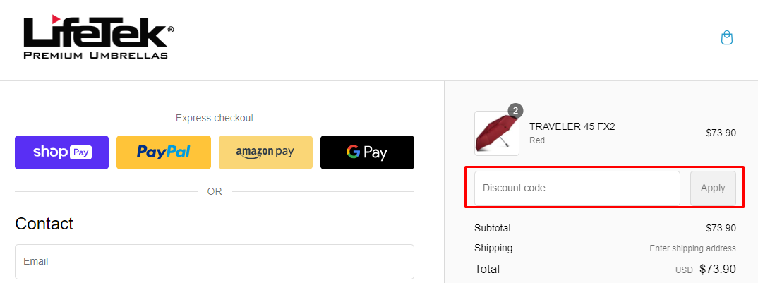 How do I use my LifeTek discount code?