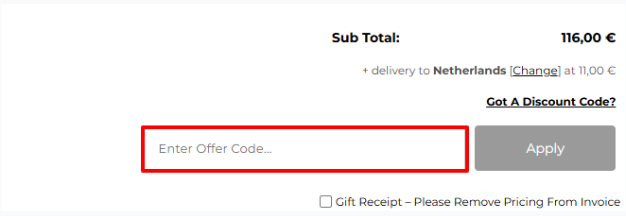 Highlighted field is where you enter a Hot Diamonds promo code