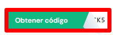 botón verde de obtener código de love coupons