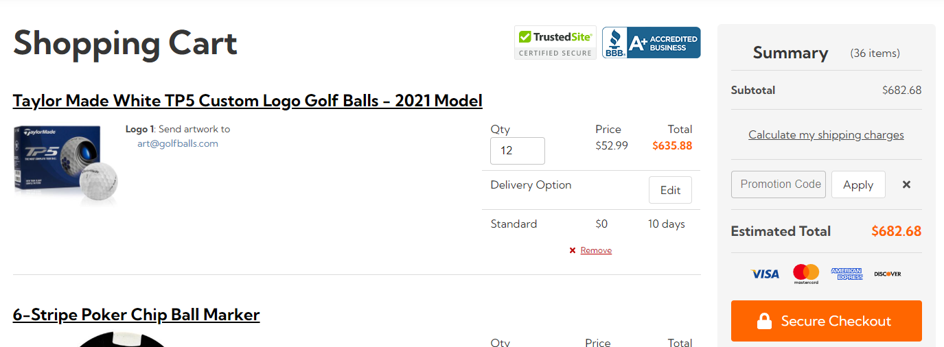 How do I use my Golfballs.com promotion code?