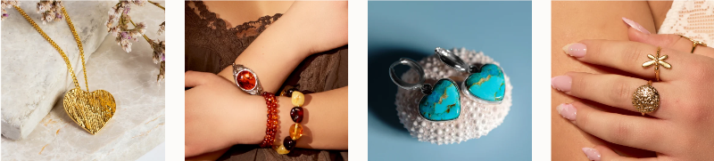 An example of some of the jewellery you can save on with a Henryka voucher code