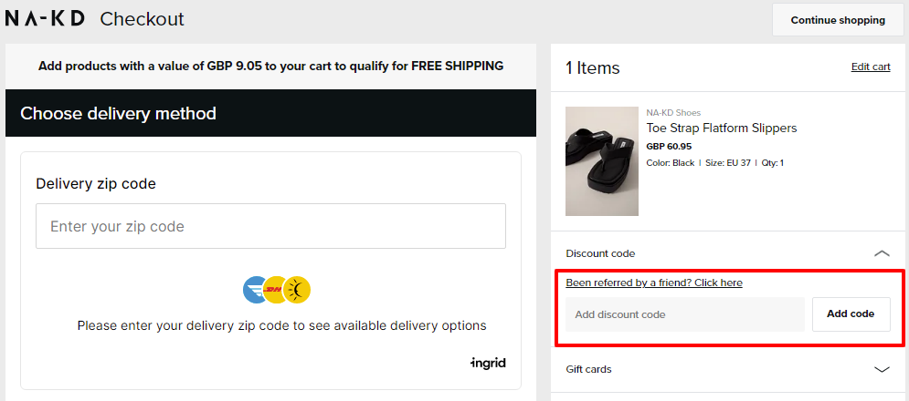 Na-Kd Checkout