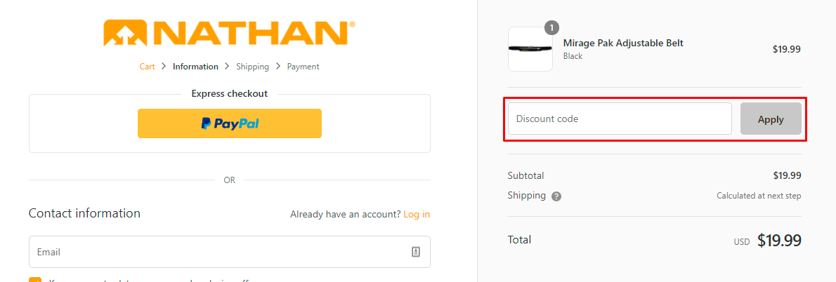 How do I use my Nathan discount code?