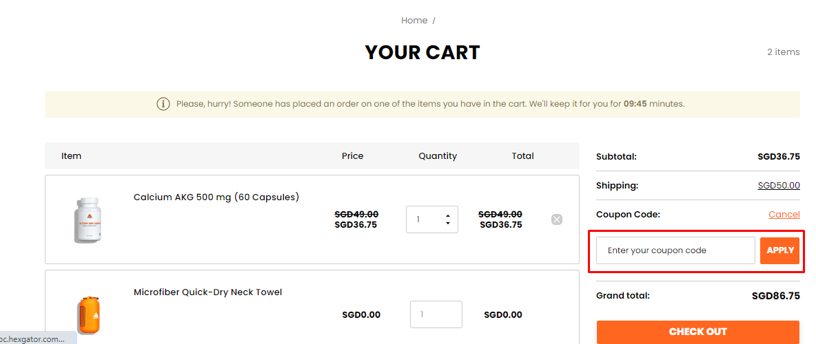How do I use my Xandro Lab coupon code?