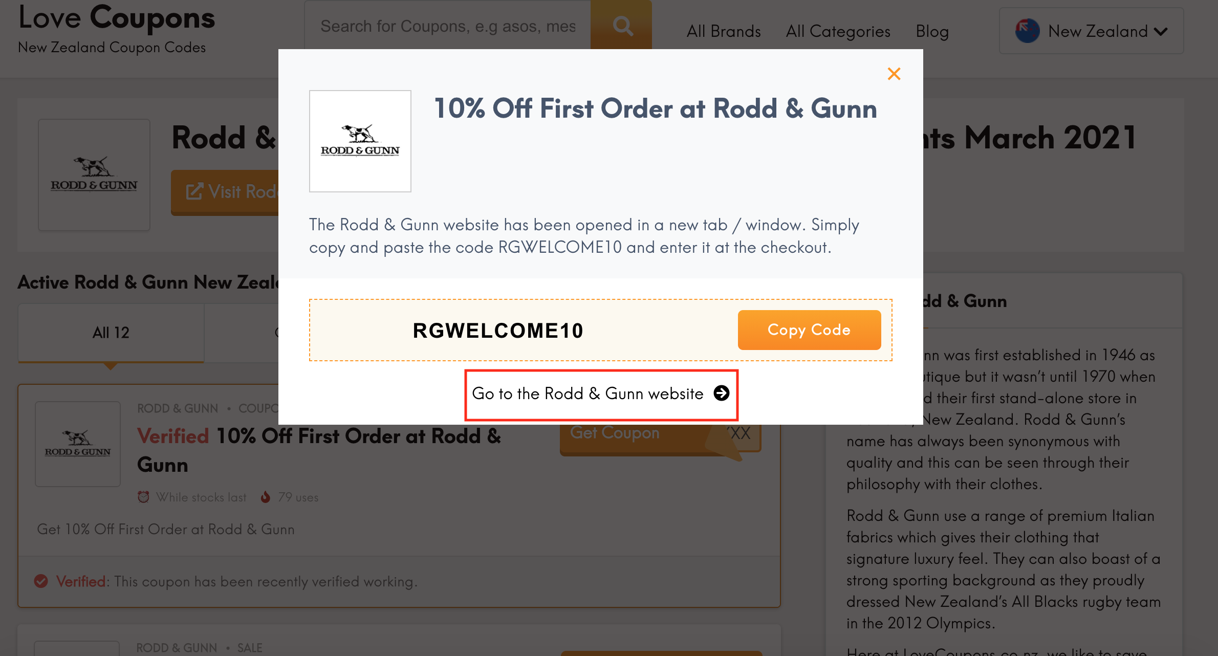 rodd and gunn go to website