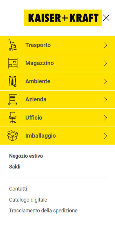 catalogo del sito ufficiale Kaiser Kraft con offerte e prodotti a basso prezzo con un codice promo Kaiser Kraft