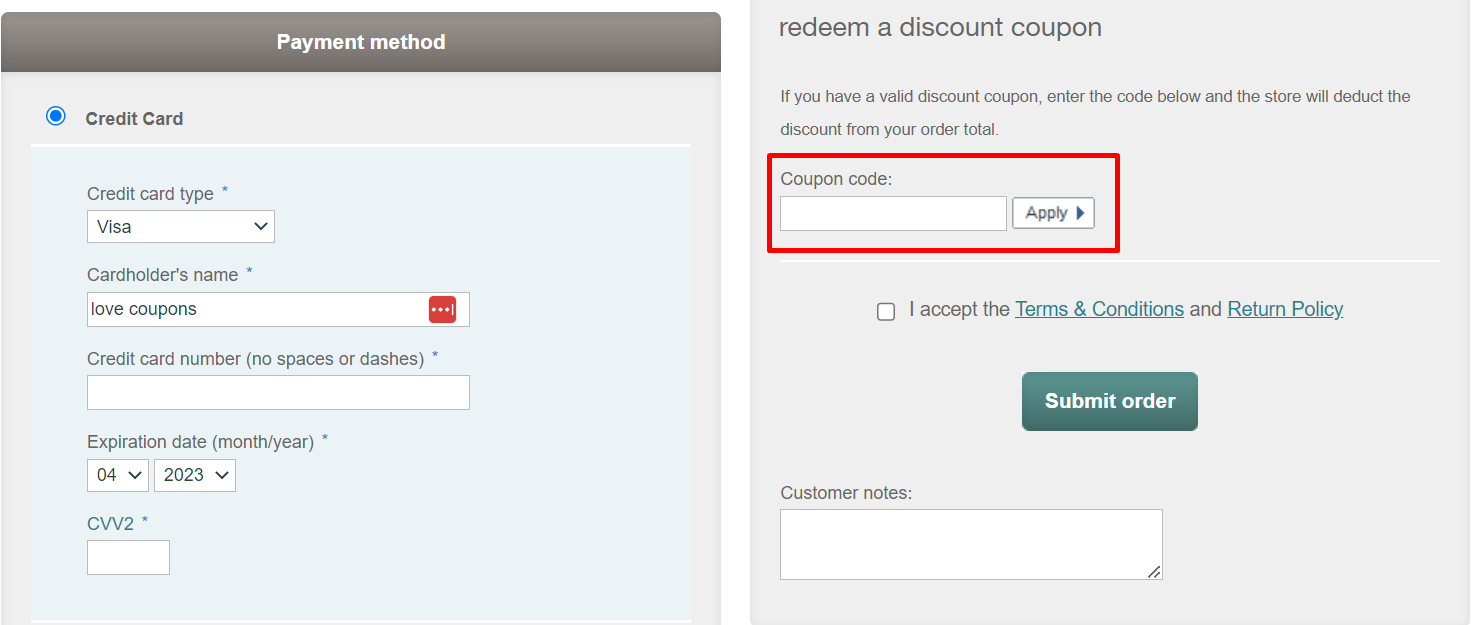 How do I use my Island Importer coupon code?